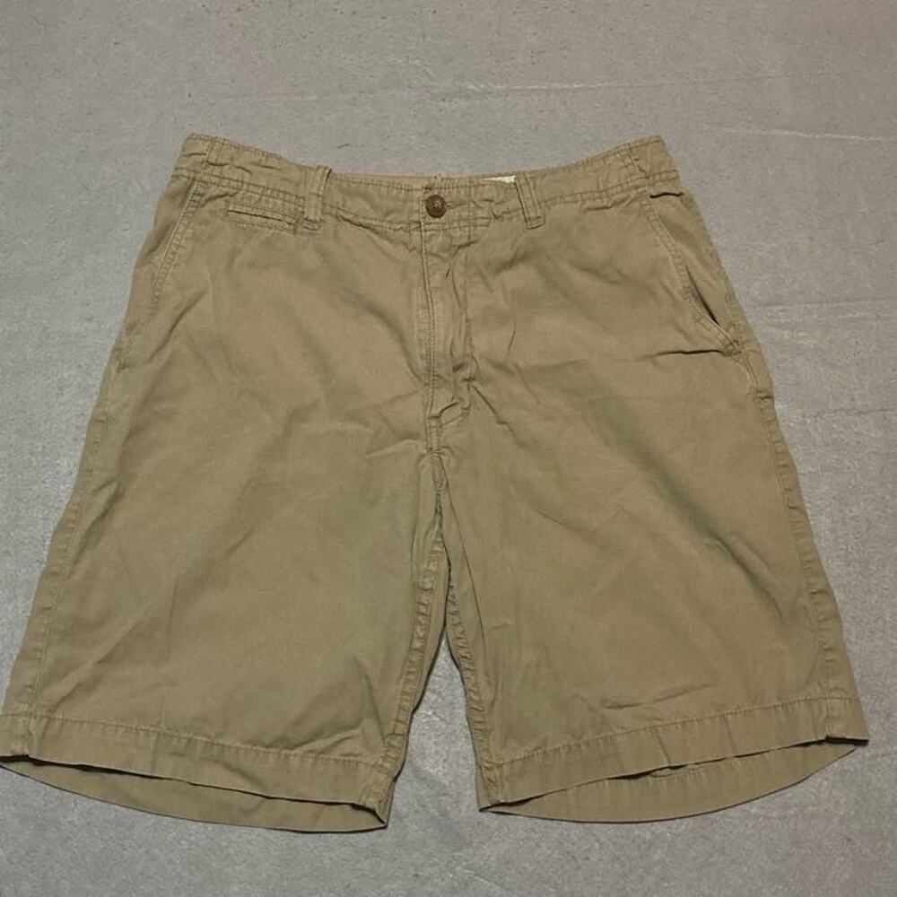Vintage J Crew Shorts Men's 32 Khaki Beige Made in Hong Kong